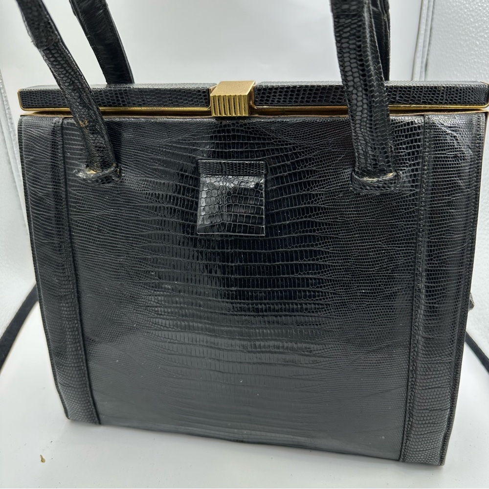 Lucille de Paris Lizard Kelly Purse